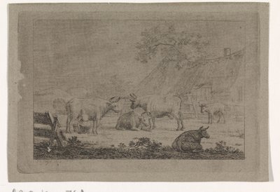 Corral con vacas de Pieter de Goeje