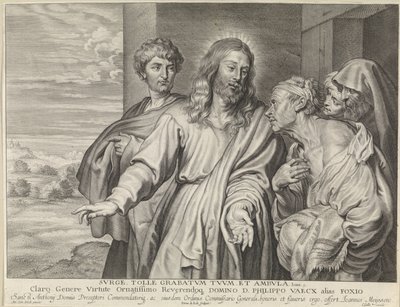 Cristo sana a un paralítico de Pieter de Jode (II)