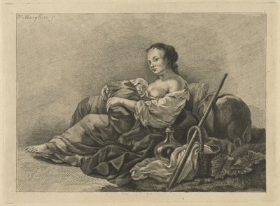 pastora con niño de Pieter de Mare