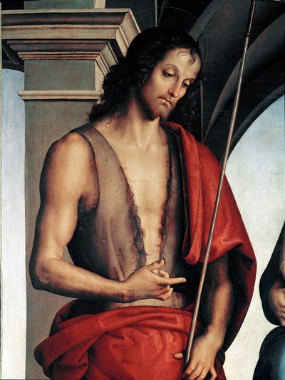 San Juan Bautista (detalle) de Pietro Perugino