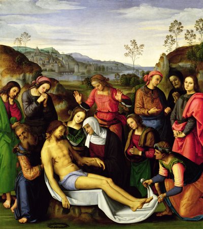 La lamentación de Cristo, 1495 de Pietro Perugino