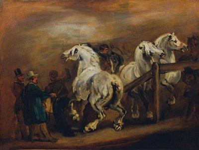 mercado de caballos de Piotr von Michalowski