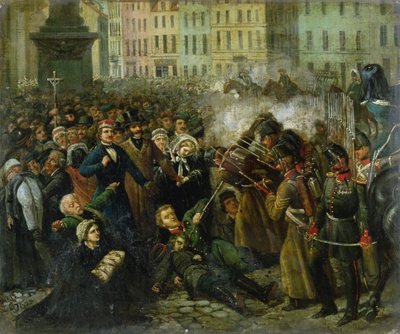 Masacre de Michal Landy, 8 de abril de 1861 de Polish School