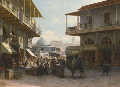 Vista de Tiflis, 1874 de Pjotr ​​​​Petrowitsch Wereschtschagin