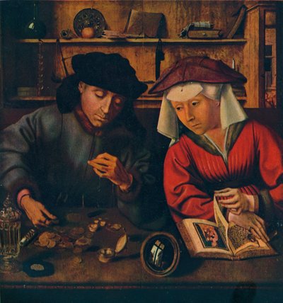 El Prestamista y su Esposa, 1514 de Quentin Metsys I