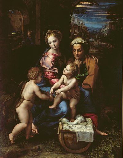 La Sagrada Familia (La Perla) c.1518 de Raffaello Sanzio Raphael