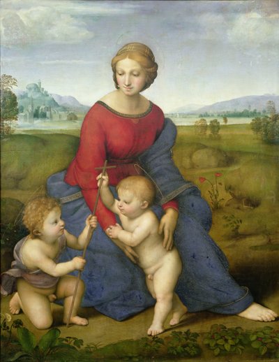 Madonna en el prado de Raphael