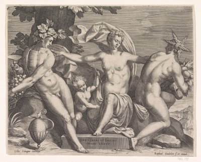 Venus, Baco y Ceres de Raphaël Sadeler (I)