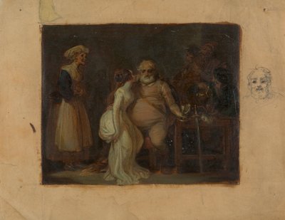 Falstaff en la Cabeza del Jabalí de Robert Smirke