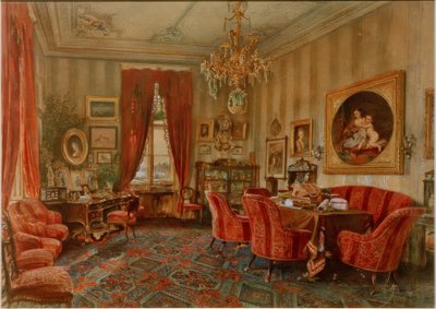 Salón vienés de la época de Makart de Rudolf von Alt