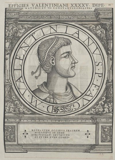 Emperador romano Valentiniano II (huella) de Rudolph Wyssenbach