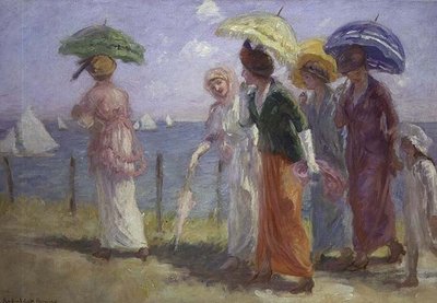 Paseo por la playa de Rupert Charles Wolston Bunny