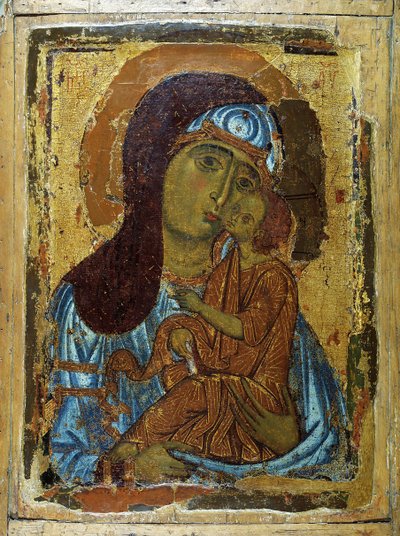 La Virgen Eleusa, principios del siglo XIII de Russian icon.