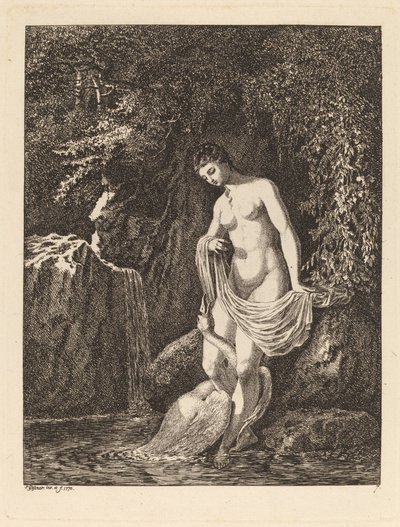 Leda y el cisne de Salomon Gessner