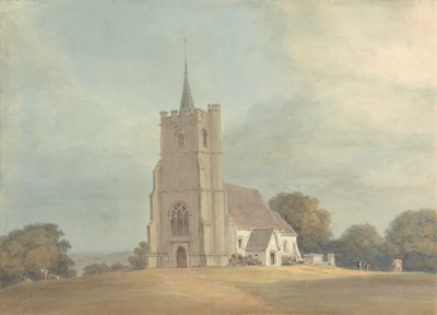 La iglesia de Knebworth Park de Samuel Davis