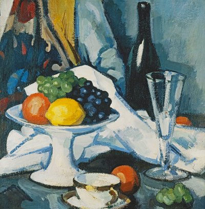 Fruta y vino, c. 1922 de Samuel John Peploe