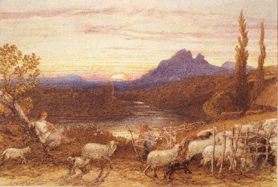 Yendo al redil de Samuel Palmer