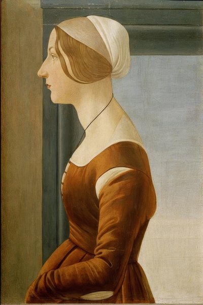 Retrato de una mujer de Sandro Botticelli