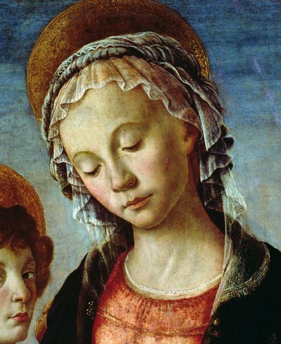 Madonna y Niño (detalle) de Sandro Botticelli