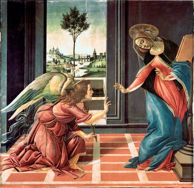 La Anunciación de Cestello, 1489 de Sandro Botticelli