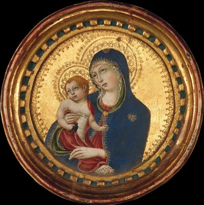 Madonna y niño, mediados del siglo XV de Sano di Pietro