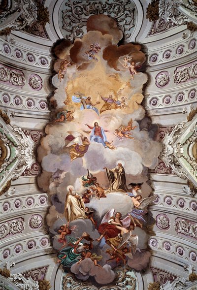 La gloria de San Romualdo (fresco) de Sante Pacini