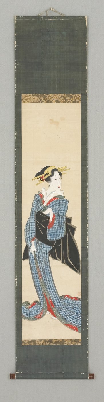 Figura de Pie en Kimono de Japanese School