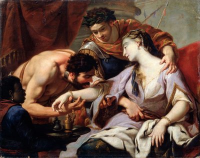 Reina y esclavo de School of Simon Vouet