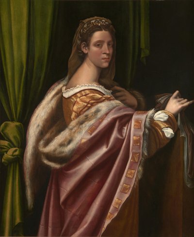 Retrato de una dama, década de 1540 de Sebastiano del Piombo