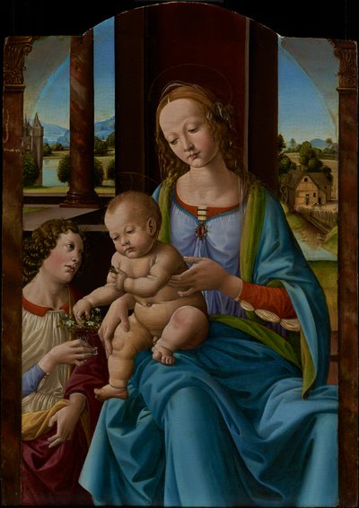 La Virgen con el Niño de Studio of Lorenzo di Credi