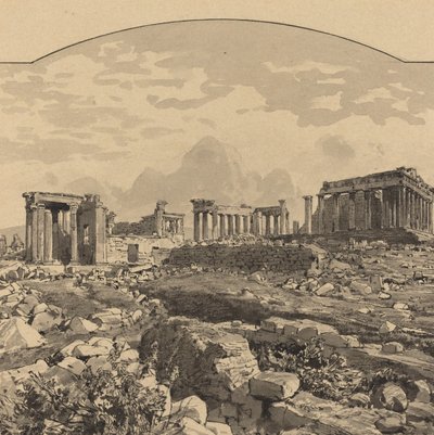 El Partenón desde el Este de Themistocles von Eckenbrecher