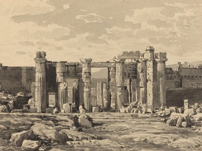 El Propileo desde el este, 1890 de Themistocles von Eckenbrecher