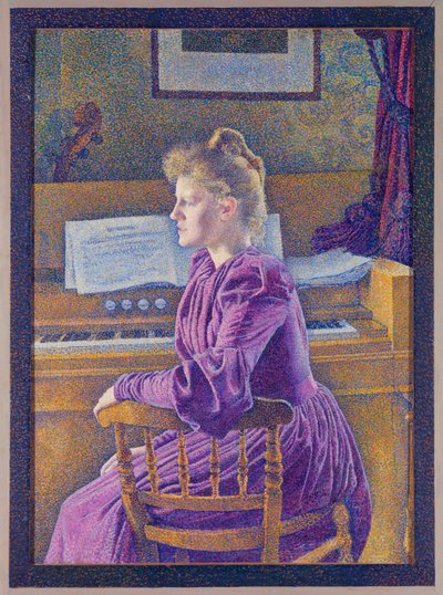 Maria Sèthe en el armonio de Théo van Rysselberghe