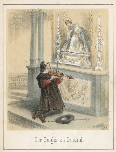 El violinista de Gmund de Theodor Hosemann