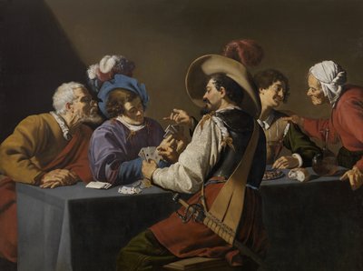 Naipes (óleo sobre lienzo) de Theodor Rombouts