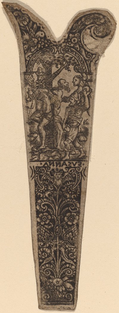 Ornamento para mango de cuchillo de Theodor de Bry