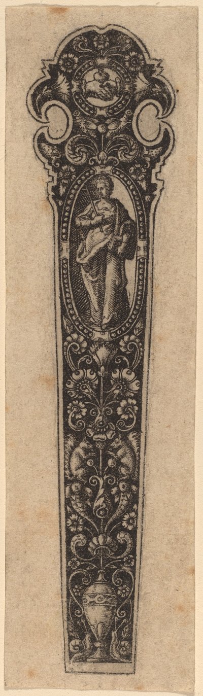 Ornamento para Mango de Cuchillo de Theodor de Bry