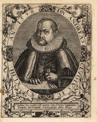 Andreas Cluten, jurista alemán de Theodore de Bry