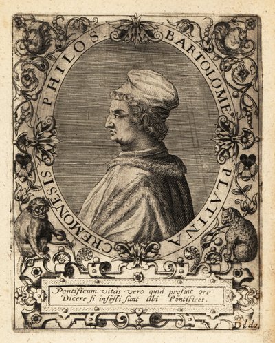 Bartolomeo Sacchi, escritor renacentista italiano de Theodore de Bry