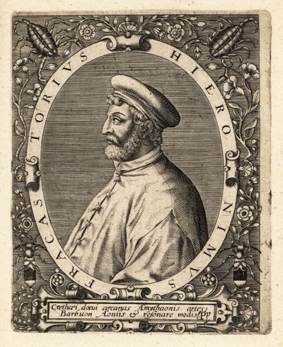 Girolamo Fracastoro, médico italiano de Theodore de Bry