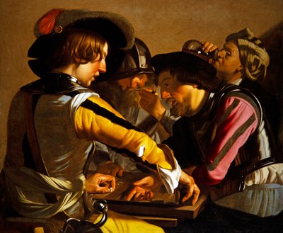 Los jugadores de backgammon de Theodore van called Dirk Baburen