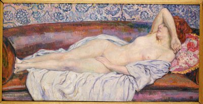 Desnudo reclinado de Théo van Rysselberghe