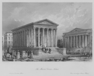 La Maison Carrée, Nimes de Thomas (after) Allom