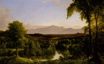 Vista en los Catskill—Principios de otoño, 1836-1837 de Thomas Cole