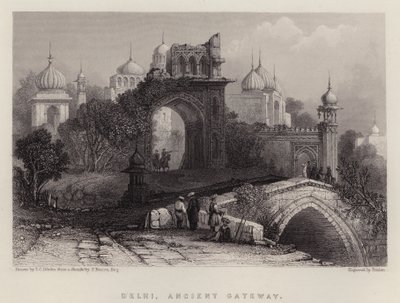 Delhi, Puerta Antigua de Thomas Colman (after) Dibdin