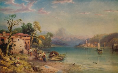 Mirando hacia Bellagio, c1845 de Thomas Miles Richardson II