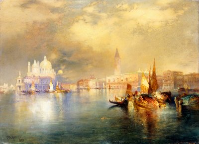 Luz de Luna en Venecia de Thomas Moran