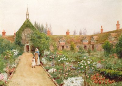 Un jardín campestre en Bray, Berkshire de Thomas Nicholson Tyndale