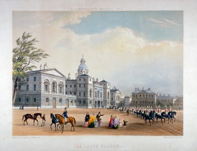 Horse Guards, Westminster, Londres de Thomas Picken