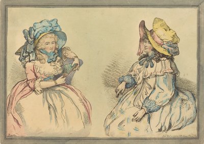 Bellezas, publicado en 1792 de Thomas Rowlandson